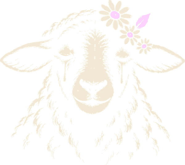 Black sheep, peaceful, with tears of relief